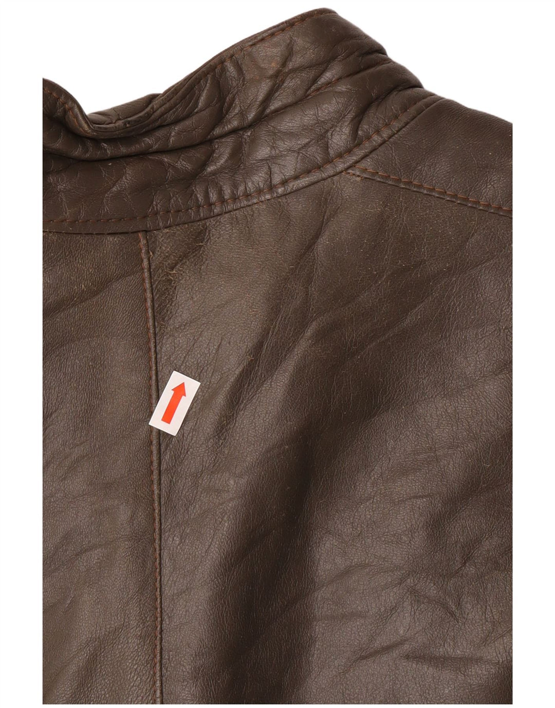 Veste en cuir militaire vintage pour hommes IT 56 3XL Cuir gris