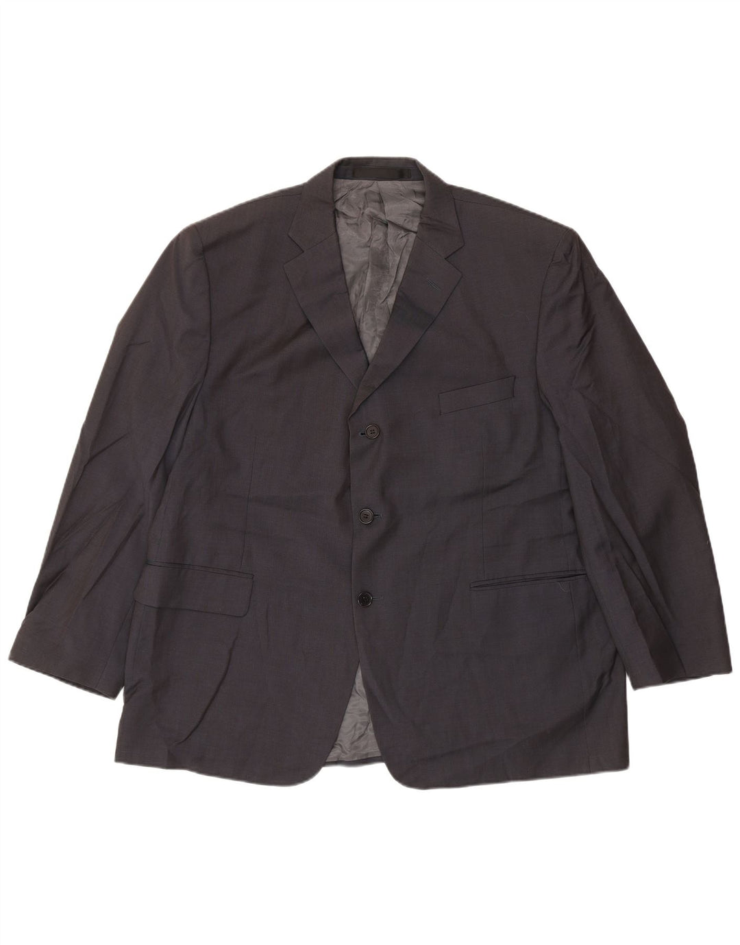 Marks & Spencer Veste blazer à 3 boutons pour homme UK 46 3XL Bleu marine Laine