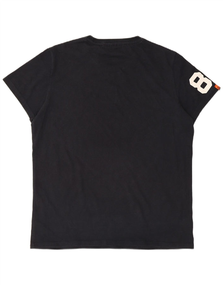 Superdry T-shirt graphique pour homme 2XL Noir Coton