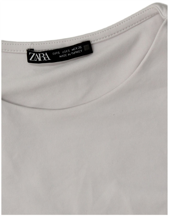 Zara Body Femme UK 8 Petit Blanc