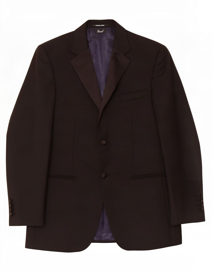John Lewis Veste blazer à 2 boutons pour homme UK 38 en laine noire moyenne