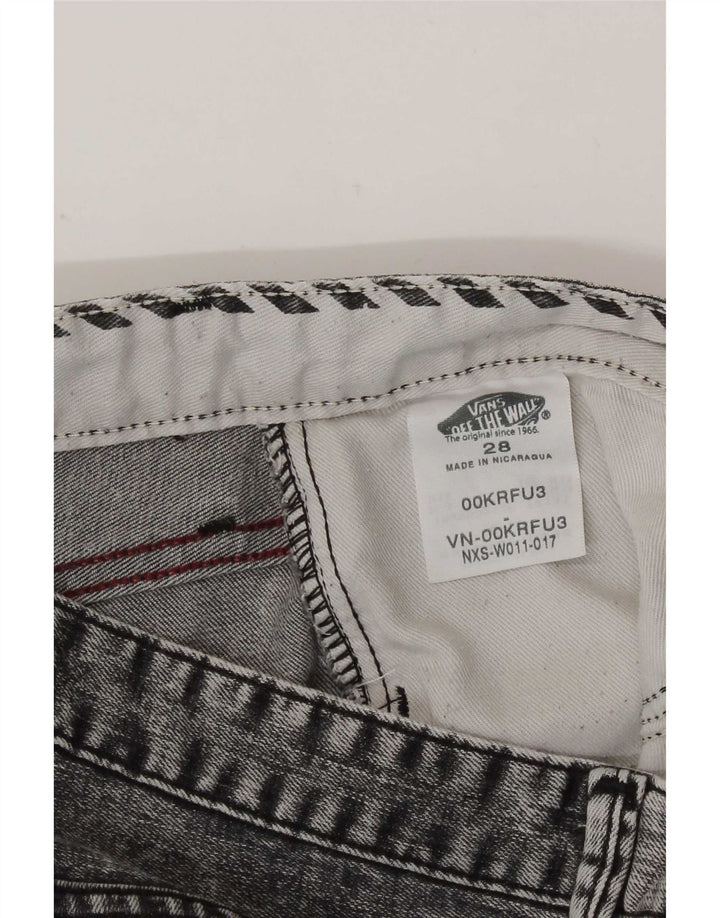Vans Short en jean délavé à l'acide W28 pour femme, gris moyen