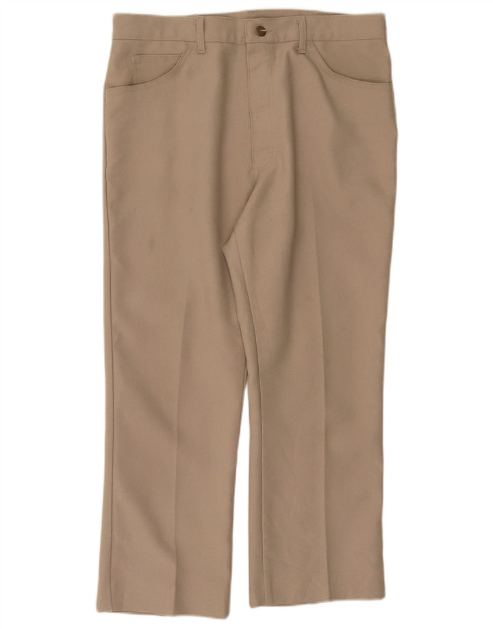LEE Pantalon décontracté droit pour homme W36 L26 Beige Polyester