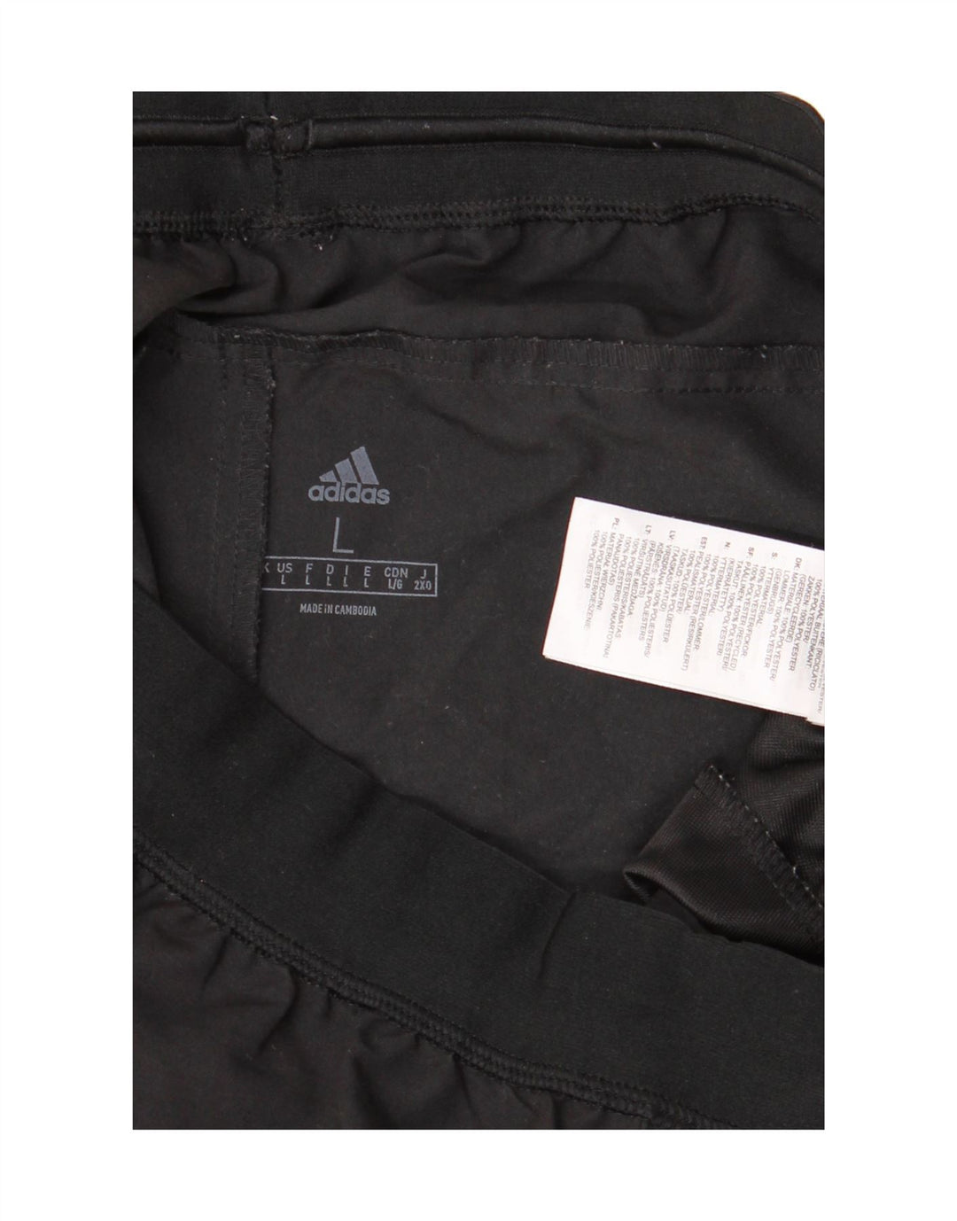 Adidas Pantalon de survêtement pour homme Large Noir Polyester