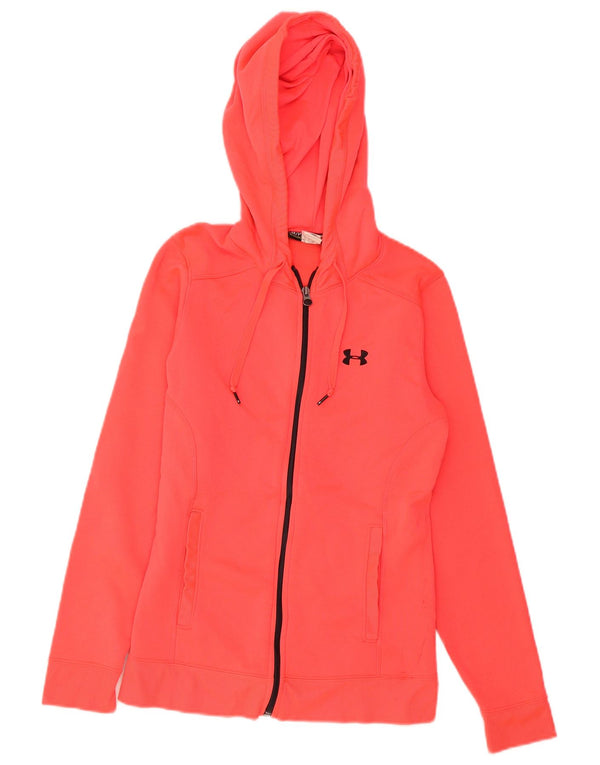 Under Armour Pull à capuche zippé pour femme UK 10 Petit Rose Polyester