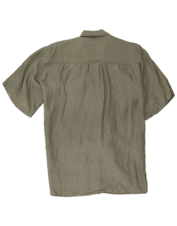Chemise à Manches Courtes Homme Bogari Soie Kaki Moyen