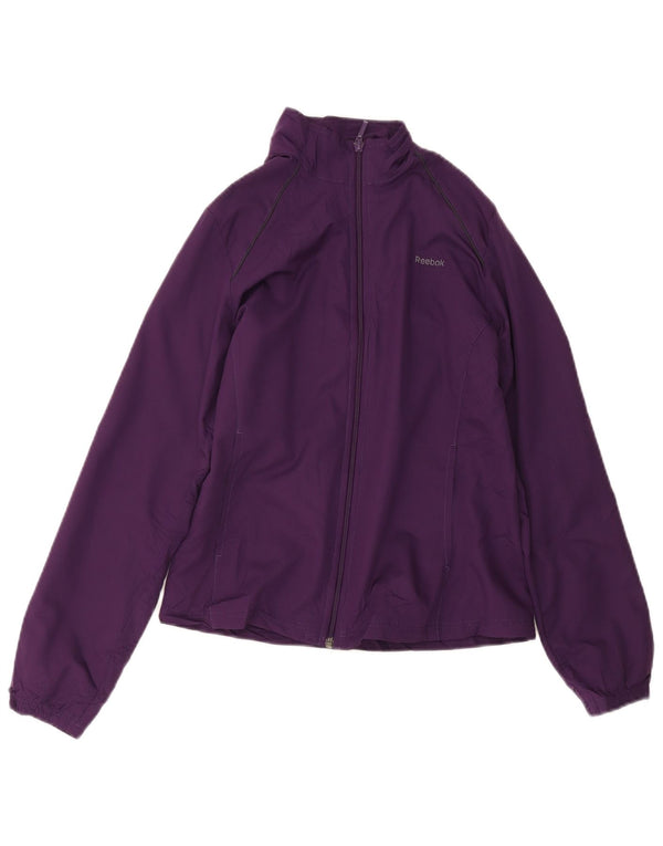 Reebok Veste de survêtement coupe ample pour femme UK 6 XS Violet Polyester