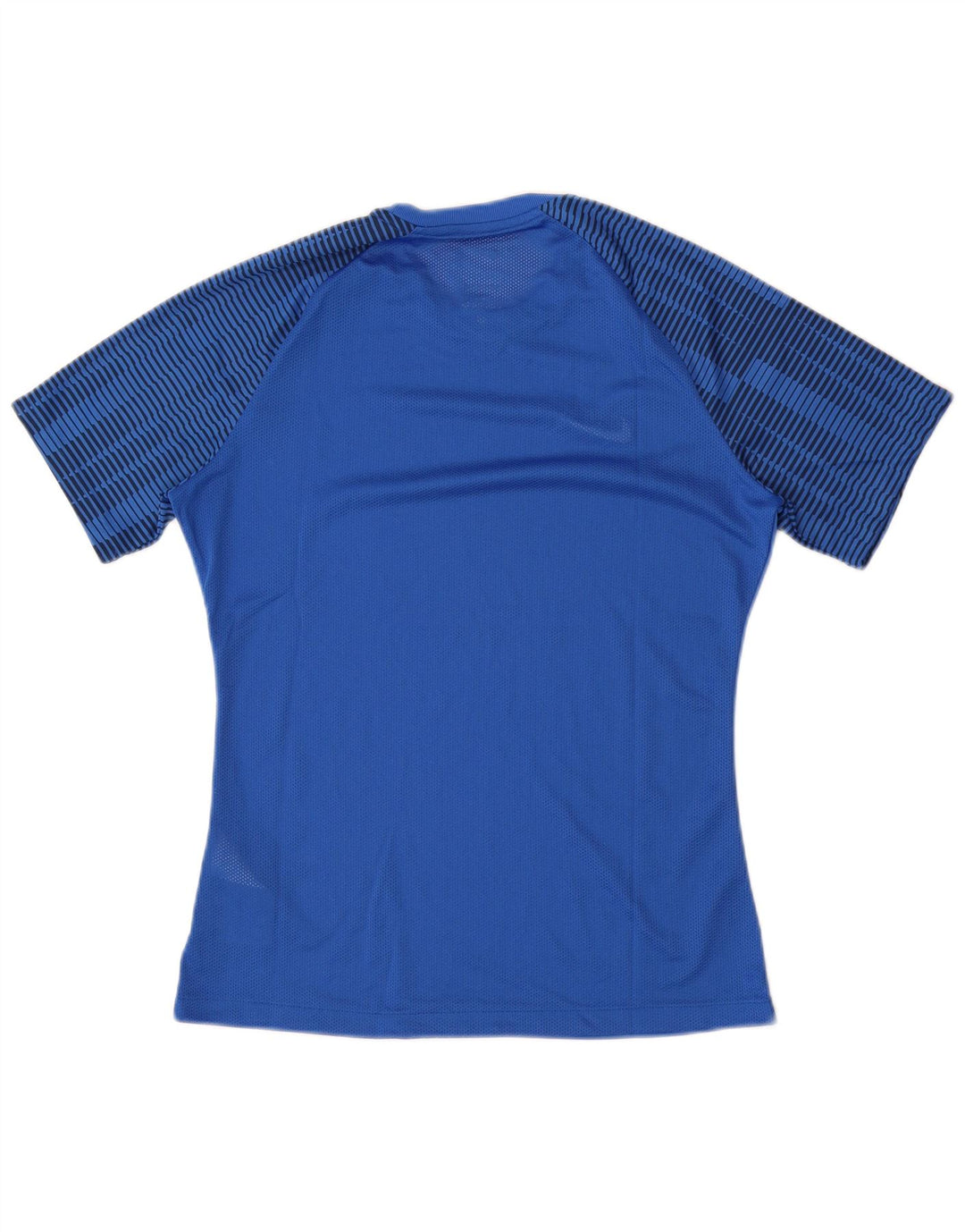 Nike Hommes Dri Fit Slim Fit T-Shirt Haut Bleu Moyen Rayé Polyester