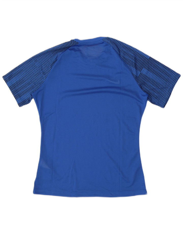 Nike Hommes Dri Fit Slim Fit T-Shirt Haut Bleu Moyen Rayé Polyester