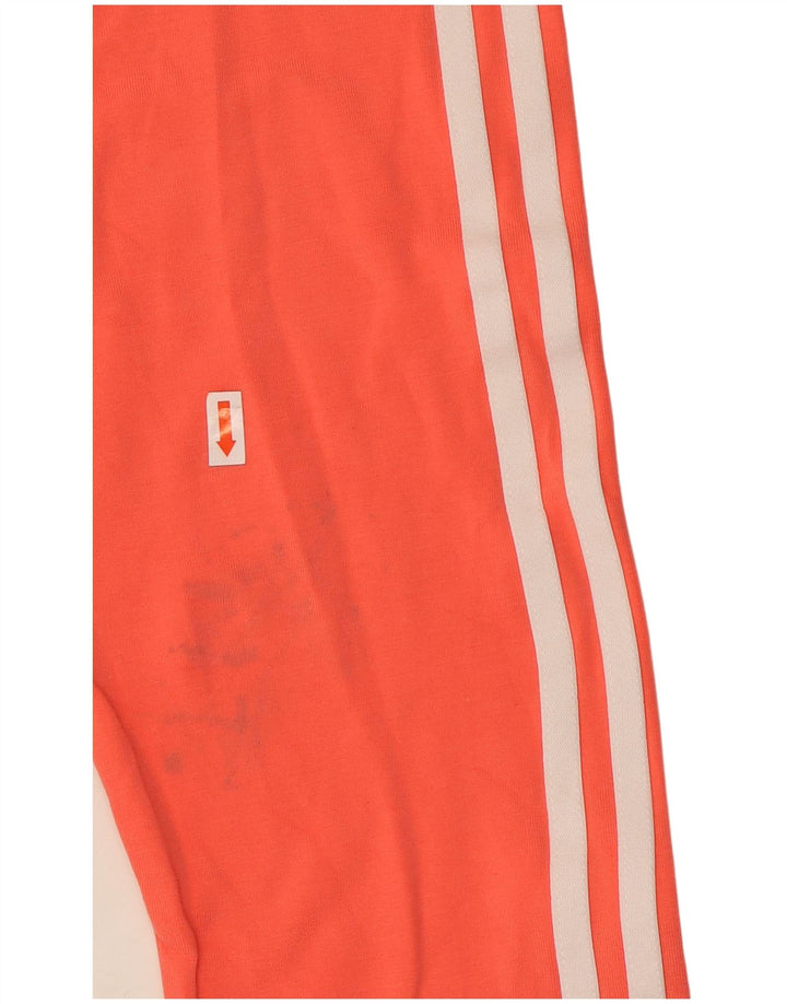 Adidas Leggings Femme UK 14 Coton Orange Moyen
