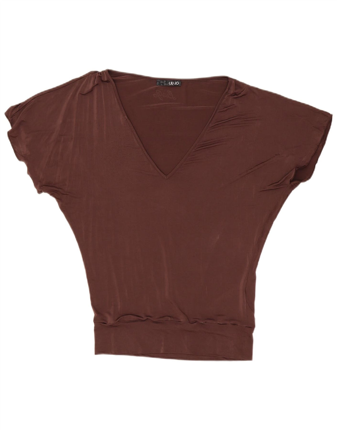 Liu Jo Femme Blouse Top IT 44 Viscose Marron Moyen