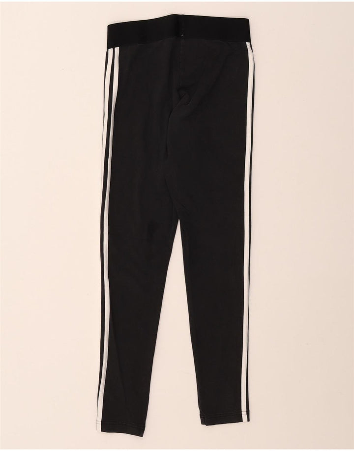 ADIDAS Leggings ajustés pour femmes UK 8/10 Petit coton noir