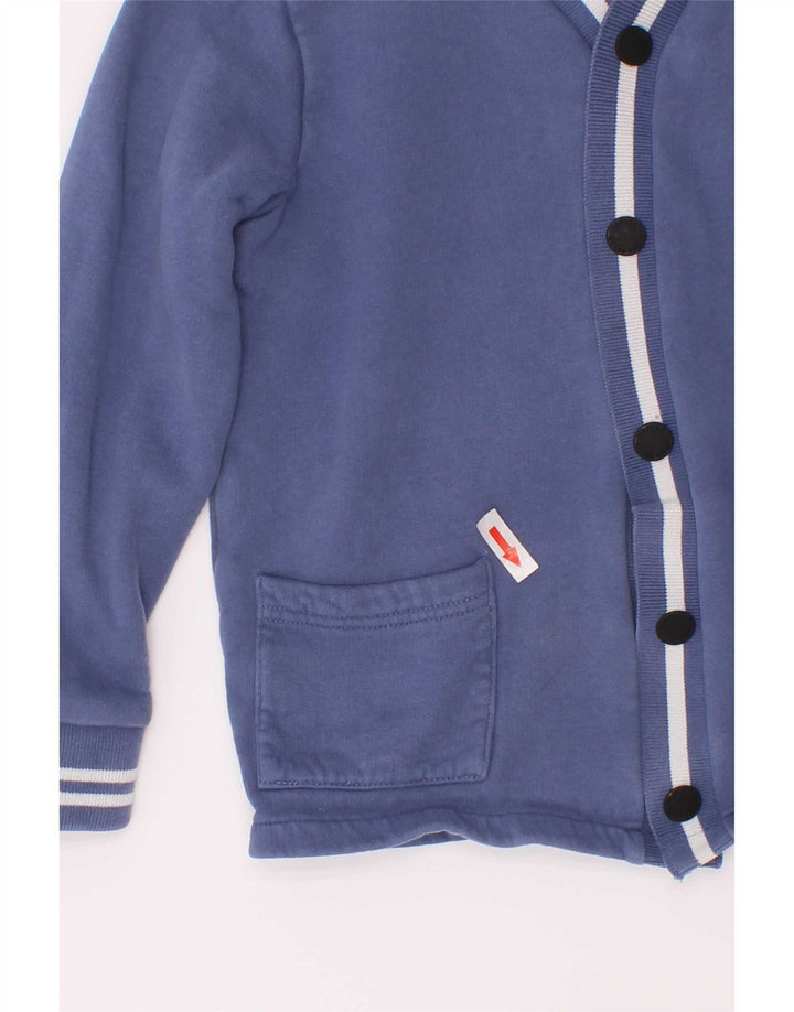 Ted Baker Veste de survêtement graphique pour garçon 5-6 ans Bleu Coton