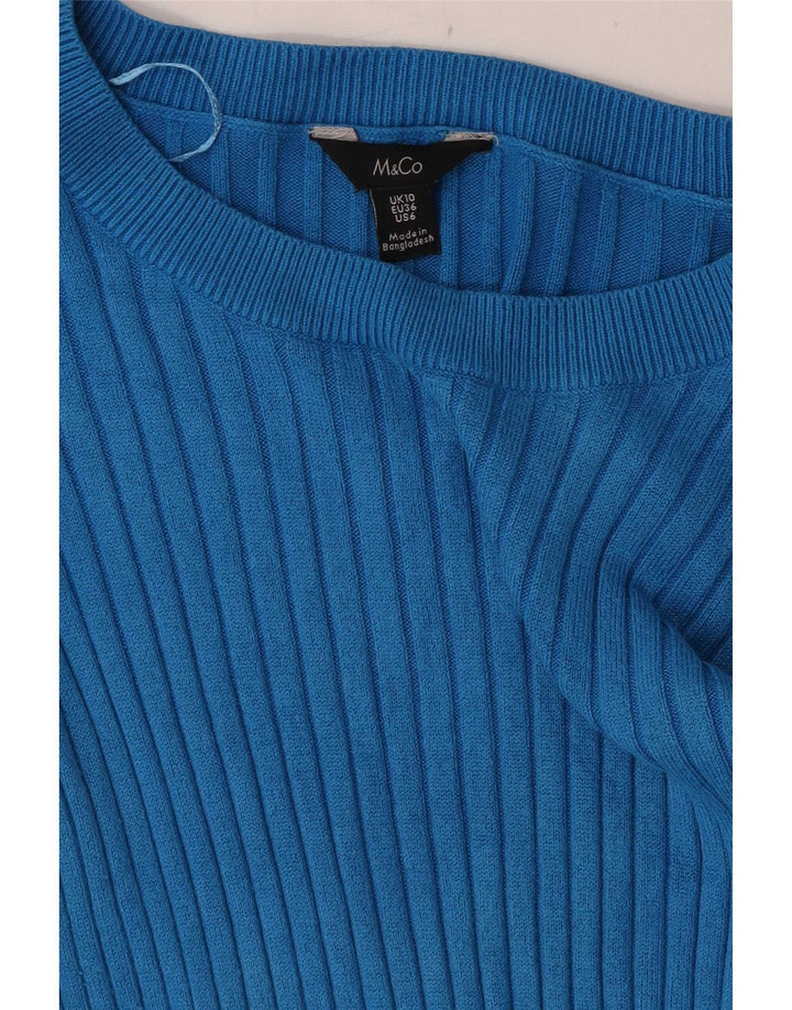 M&Co Pull col bateau pour femme UK 10 Petit Bleu