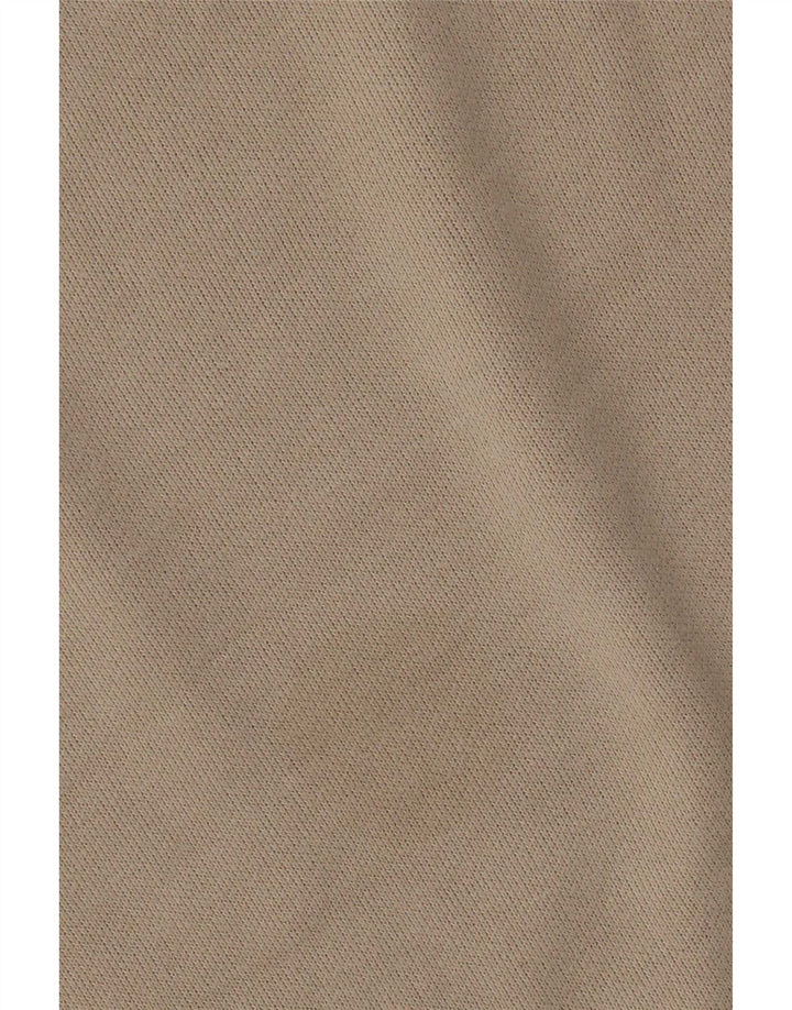 Zara Womens Crop Oversize Top Manches Longues UK 10 Petit Beige