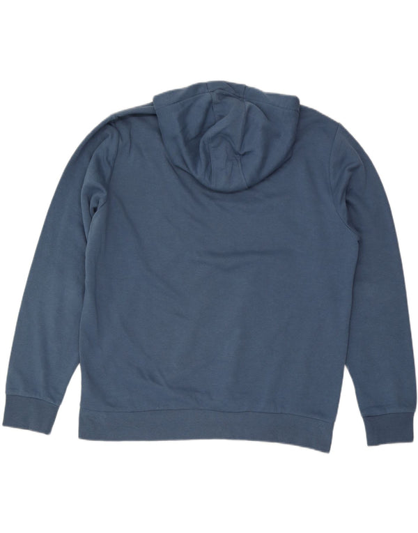 Kappa Pull à capuche graphique pour homme XL en coton bleu