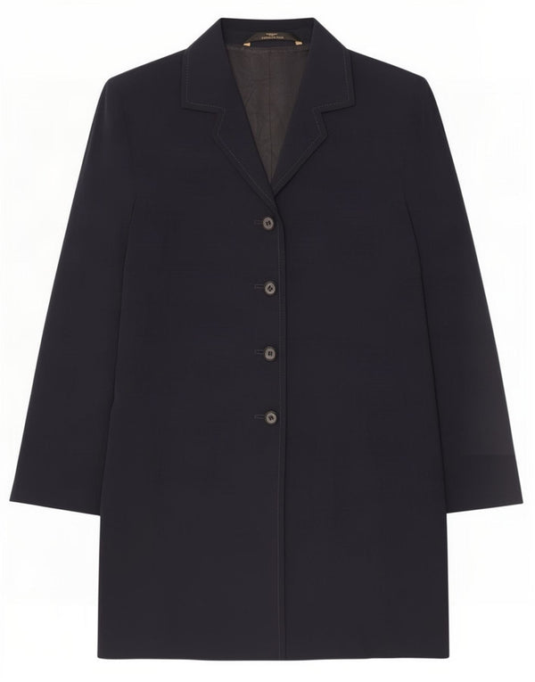 Marks & Spencer Manteau St. Michael pour femme UK 14 Large Bleu marine Polyester