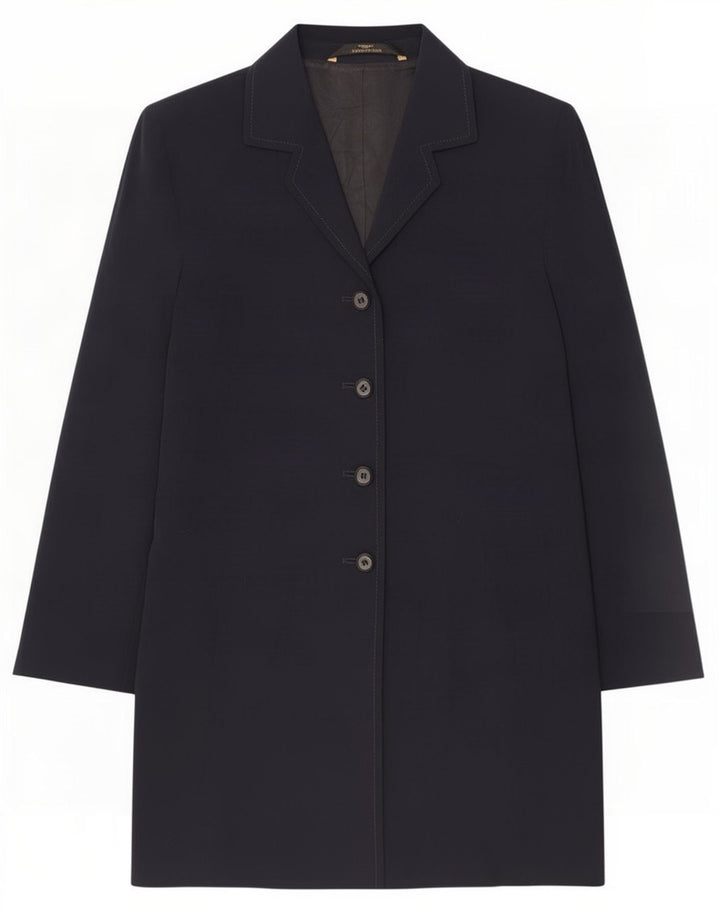 Marks & Spencer Manteau St. Michael pour femme UK 14 Large Bleu marine Polyester