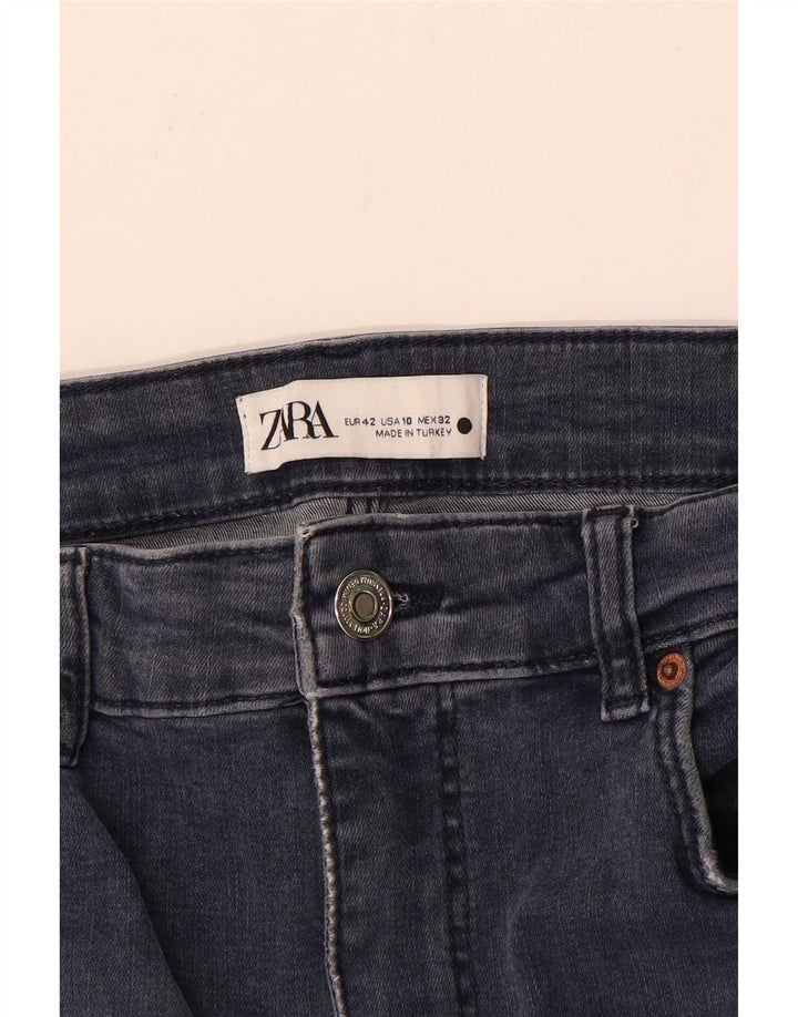 Zara Jean Slim Femme EU 42 Large W32 L28 Bleu Marine