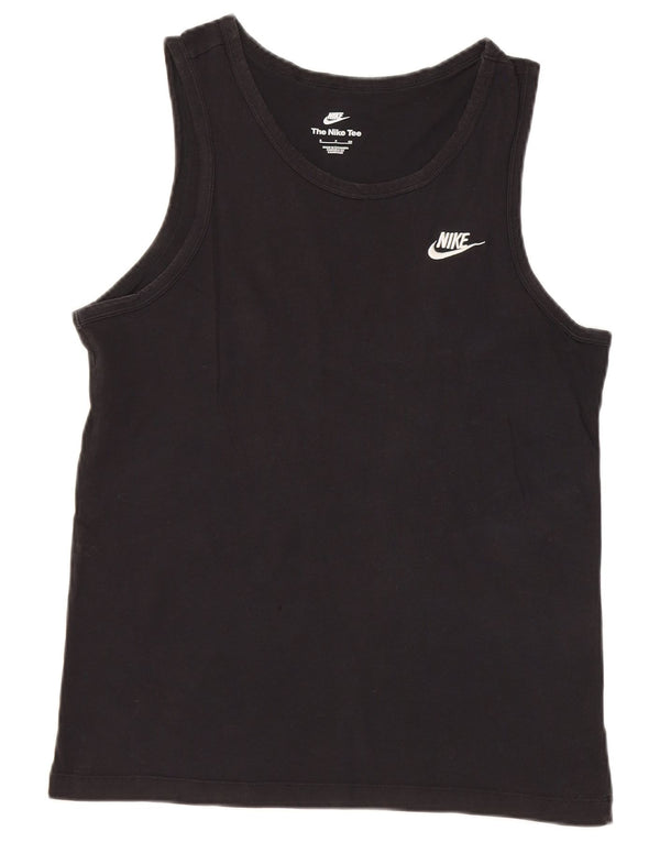 Nike Hommes Débardeur Petit Noir Coton