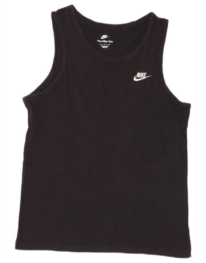Nike Hommes Débardeur Petit Noir Coton