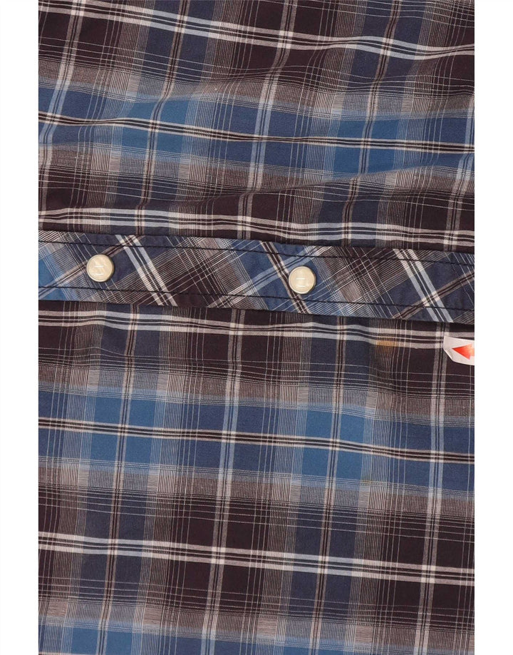 Lee Chemise Slim Fit Homme Grand Carreau Bleu Coton