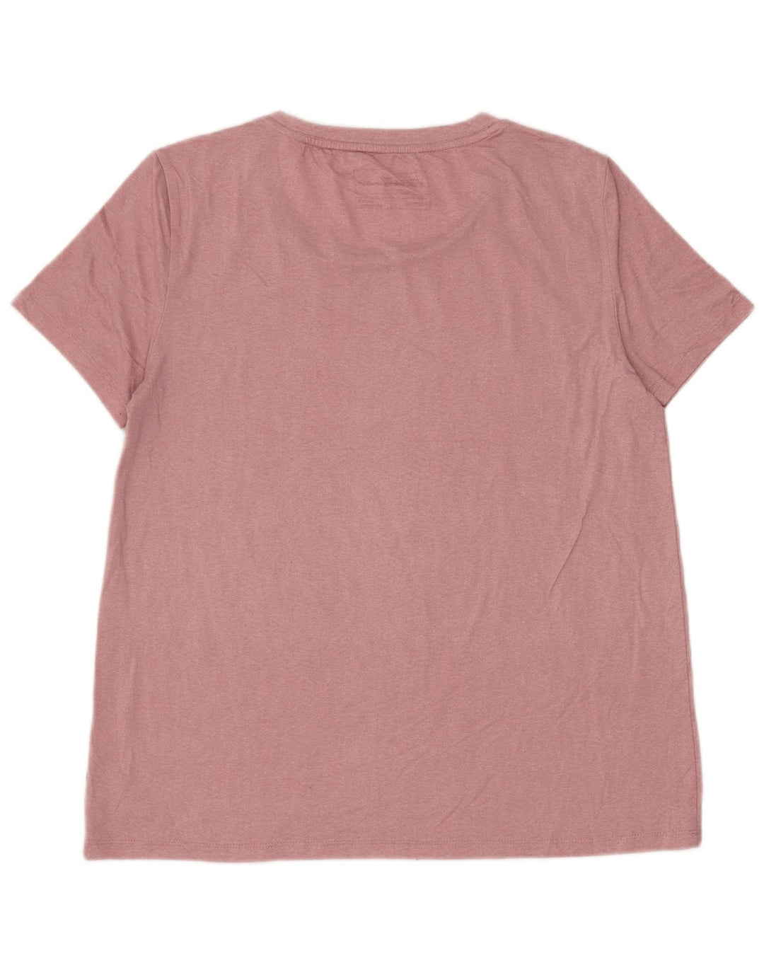 EDDIE BAUER T-Shirt Femme Top UK 10 Petit Rose Polyester