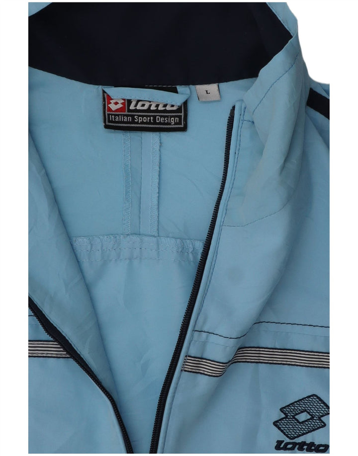 Lotto Veste de survêtement pour homme Taille L Bleu