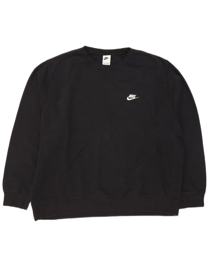 Nike Sweat-shirt pour homme en coton noir 2XL