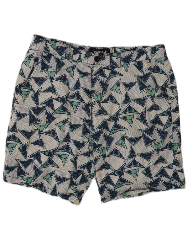 Farah Short Chino Homme W32 Medium Multicolore Géométrique Coton