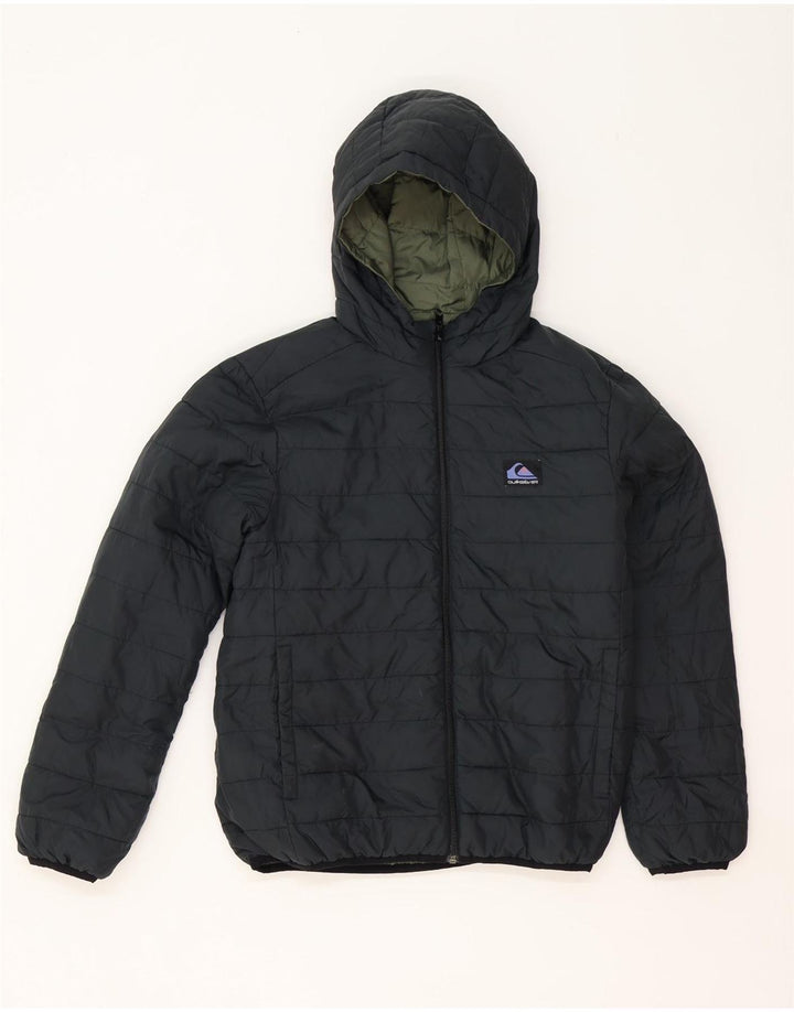 Quiksilver Veste matelassée réversible à capuche pour garçon 11-12 ans Kaki moyen