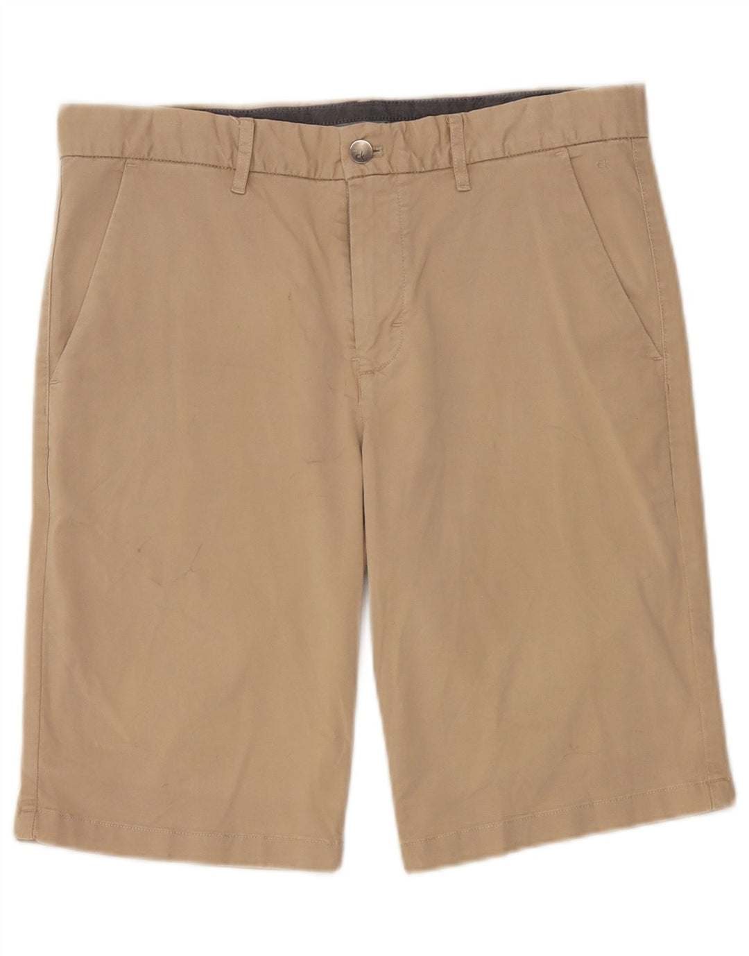 Calvin Klein Short Chino Homme W32 Coton Beige Moyen