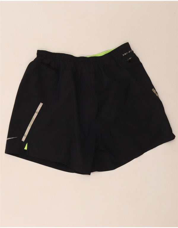 Nike Short de sport Dri Fit pour homme UK 8 Small Noir Polyester