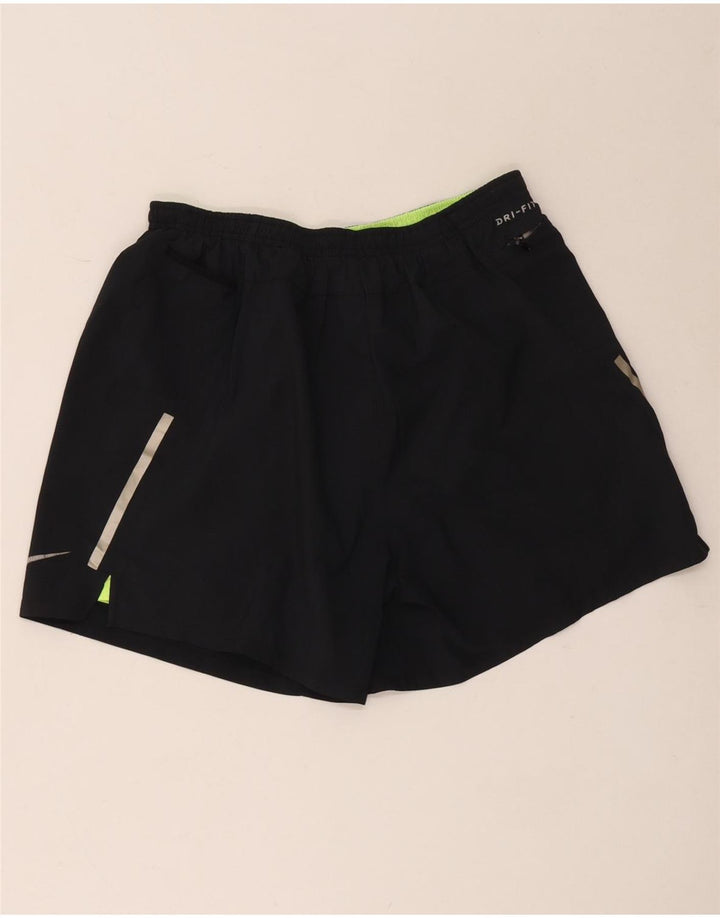 Nike Short de sport Dri Fit pour homme UK 8 Small Noir Polyester