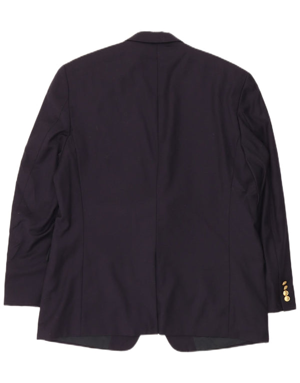 RALPH LAUREN Veste Blazer 2 Boutons Homme UK 44 2XL Bleu Marine Laine