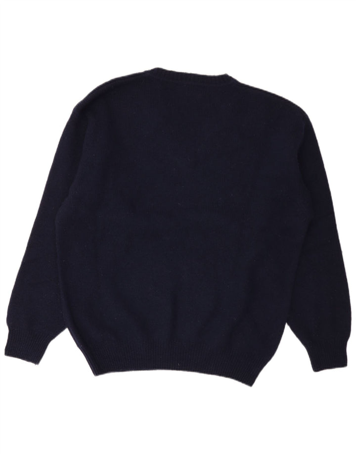 Sergio Tacchini Pull Col V Homme XL Bleu Marine Laine