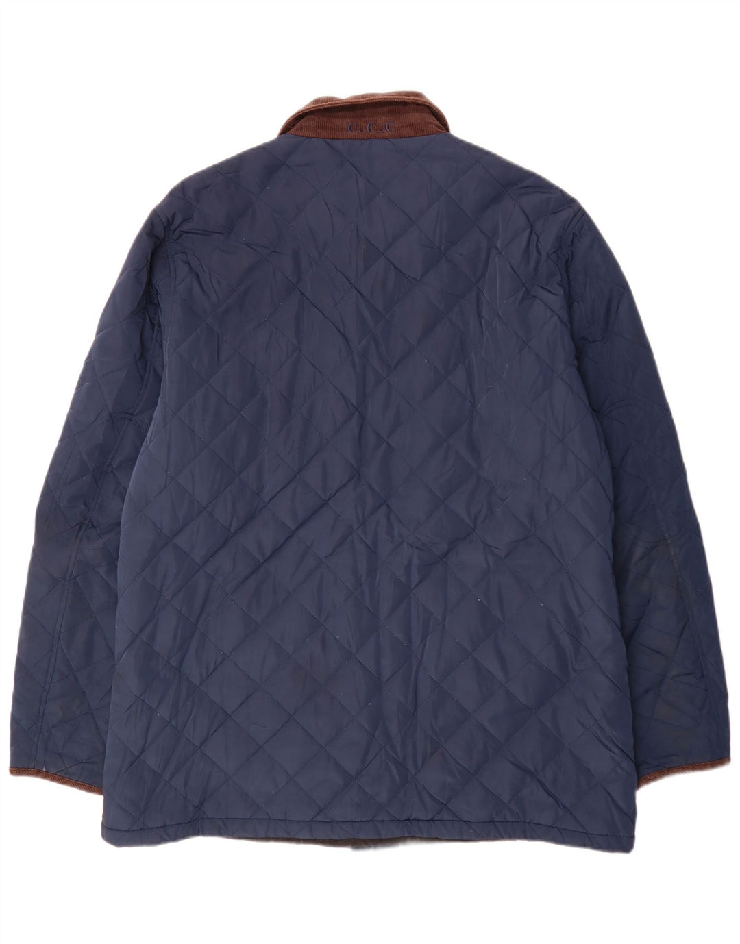 Crew Clothing Veste matelassée pour homme UK 44 2XL Bleu marine Colorblock Polyester