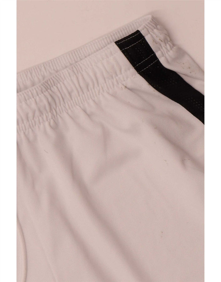 Puma Short de Sport Homme Blanc Moyen Polyester Colorblock