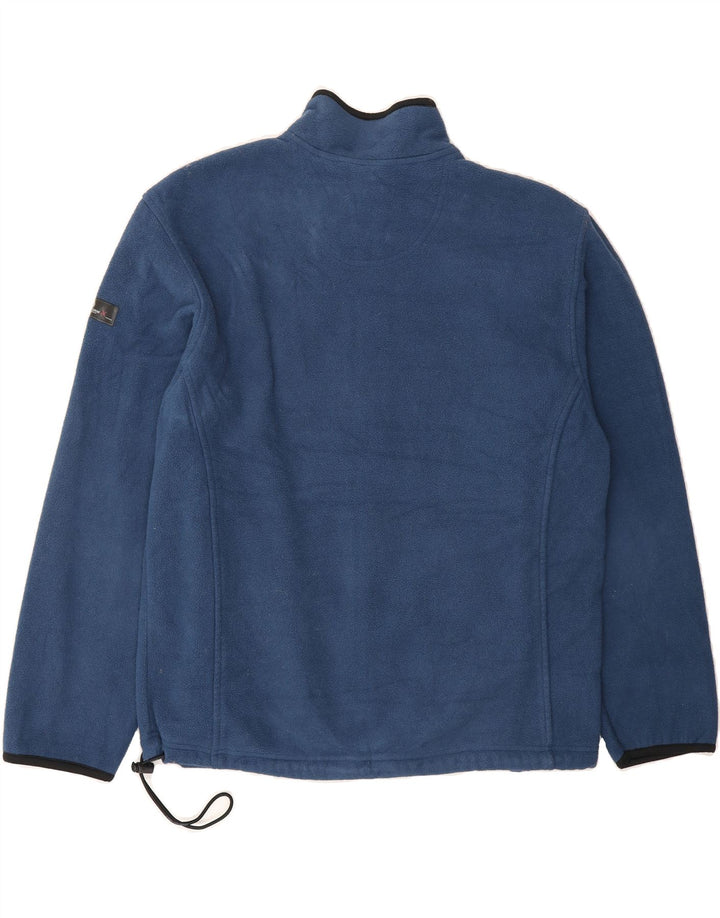 IZOD Mens Fleece Jacket UK 38 Medium Navy Blue Polyester Vintage Izod and Second-Hand Izod from Messina Hembry 