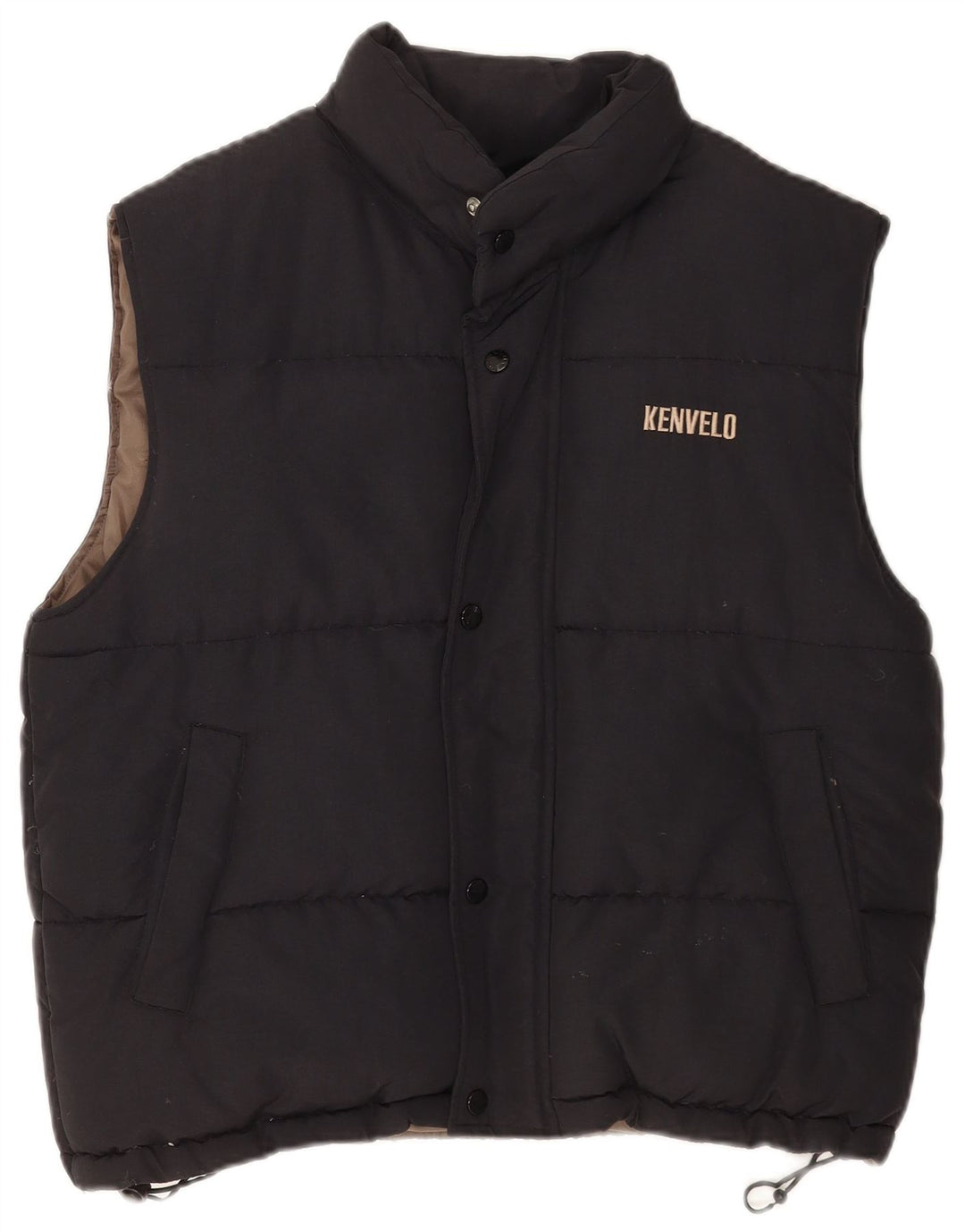 Kenvelo Gilet rembourré pour homme UK 38 Medium Noir Nylon