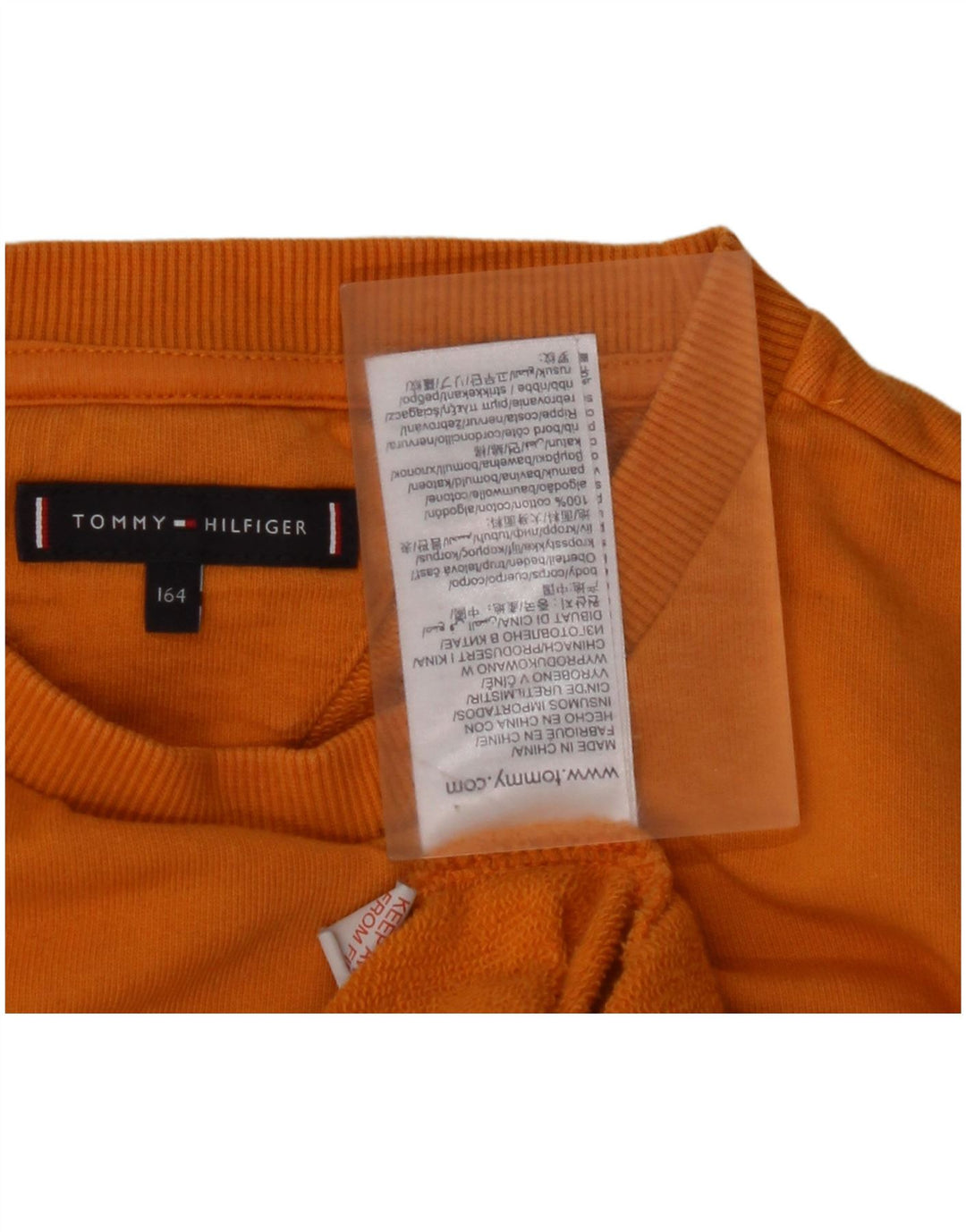 TOMMY HILFIGER Sweat-shirt Graphique Garçon 13-14 ans Jaune Coton