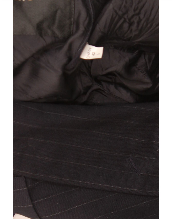 Pierre Cardin Veste blazer double boutonnage pour homme UK 40 Large Noir