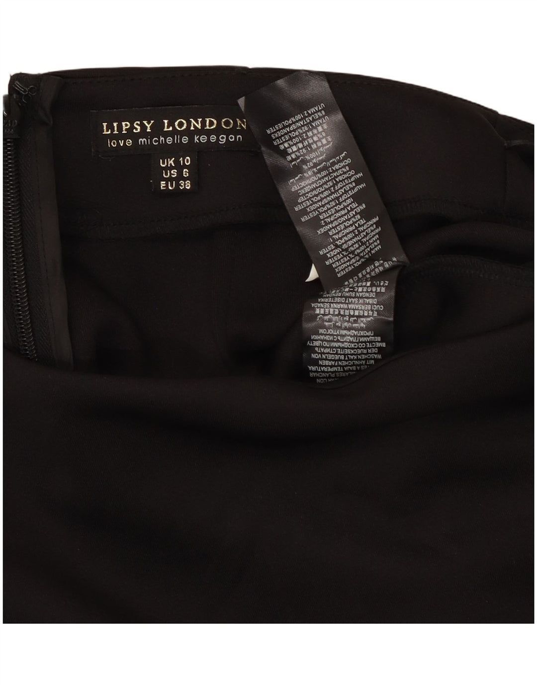 Lipsy Jupe crayon femme UK 10 Small W27 Noir Polyester