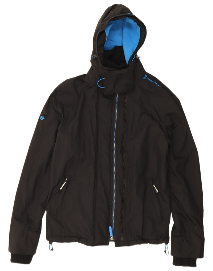 Superdry Veste coupe-vent graphique The Windcheater pour homme UK 36 Small Noir