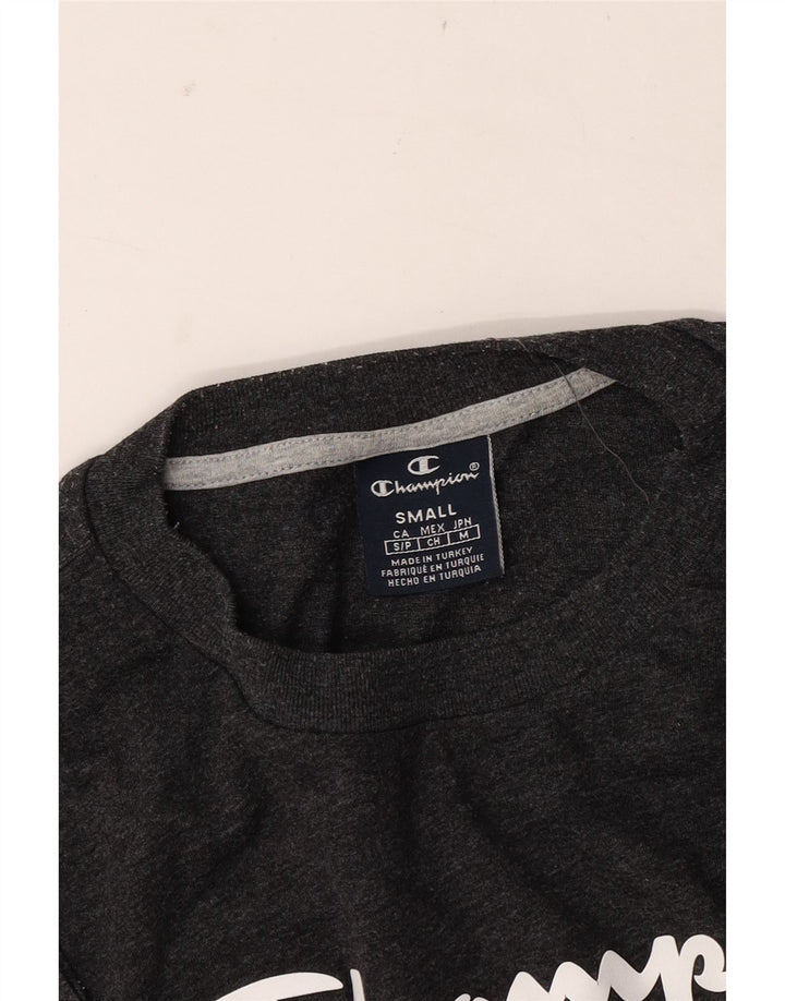 CHAMPION T-Shirt Graphique Coupe Ample Homme Petit Gris
