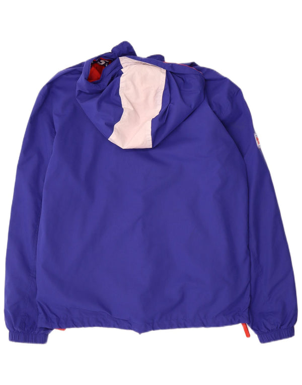Superdry Veste Anorak à capuche graphique pour homme UK 36 Small Bleu Colourblock
