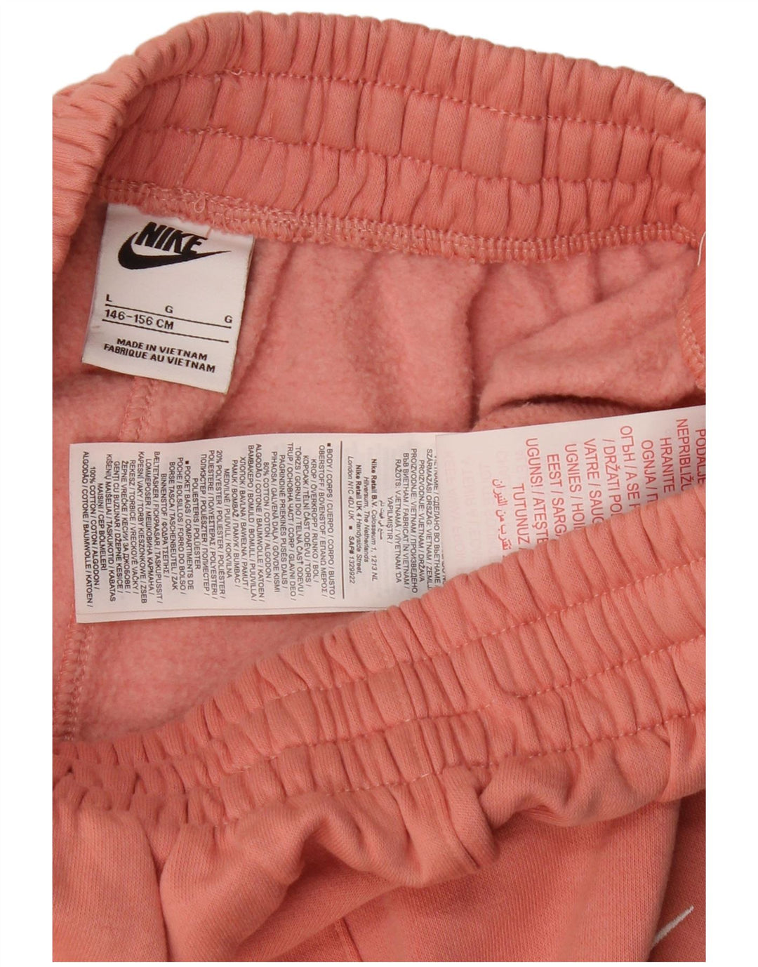 NIKE Pantalon de survêtement fille Joggers 12-13 ans Large Rose Coton