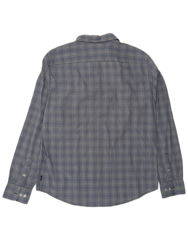 Armani Jeans Chemise Homme XL Bleu Marine Vichy