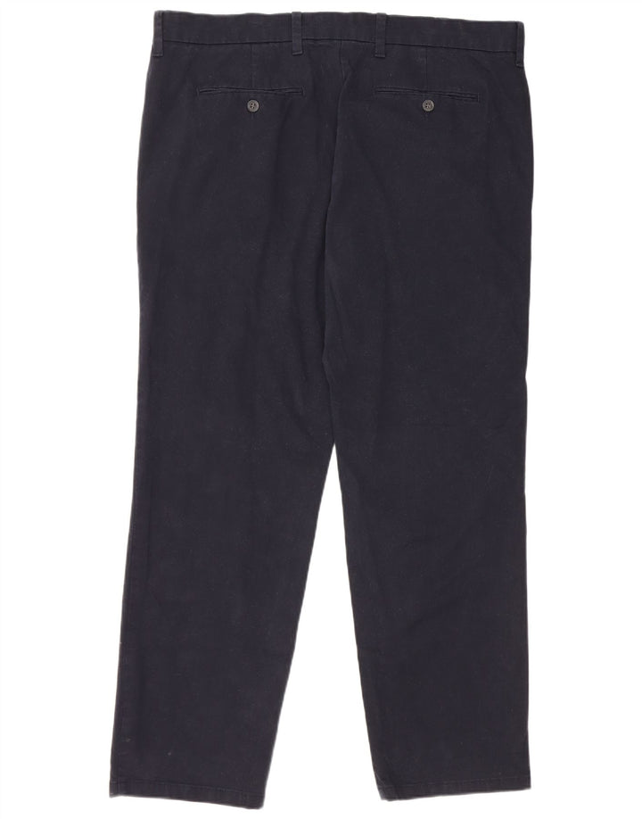 Marks & Spencer Pantalon Chino Droit Coupe Regular Homme W38 L29 Bleu Marine
