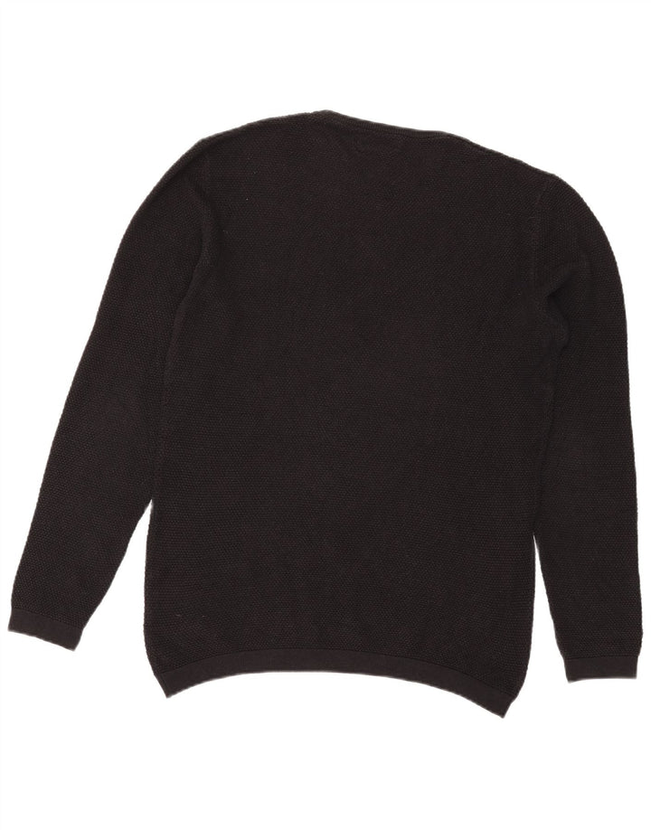 Zara Pull ras du cou pour homme, grand, noir